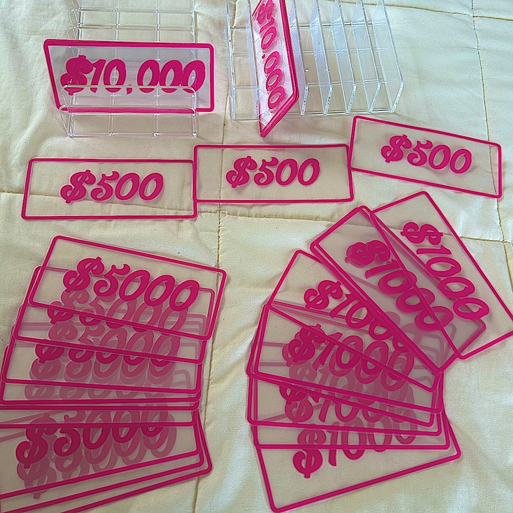 Money Placeholders and 2 Cash Trays | Cash Stuffing | Money Tray | Placeholders